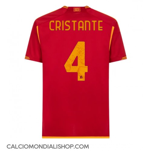 Maglie da calcio AS Roma Bryan Cristante #4 Prima Maglia 2023-24 Manica Corta